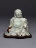 A Qingbai Glazed Porcelain Figure of Budhai BuddhaHeight 3 1/4 in., 8.3 cm.