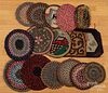 Braided and hooked rug dresser mats