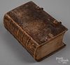 Johann Arndt leather bound religious text, 1718