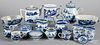 Chinese export blue and white Canton porcelain