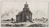 Gene Kloss
(American, 1903-1996)
Forsakew Church on the Edge of the Great Plains, edition 7/25