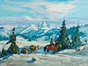 Marjorie Reed 
(American, 1915-1996)
Winter Pack Trail 