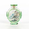 VINTAGE JAPANESE SNUFF BOTTLE MOUNTAINS AND FLORA
