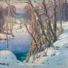 George Ames Aldrich
(American, 1872-1941)
Winter Landscape with River
