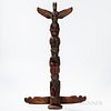 Northwest Coast Carved Wood Totem Pole
