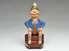 The only known billiken figure carved by Charles Perdew, Henry, Illinois, circa 1950.