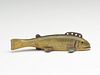 Rare bass fish decoy, Oscar Peterson, Cadillac, Michigan, 1st half 20th century.