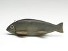 Bass fish decoy, Jim Kelson, (b. 1888), Clinton River, Michigan.