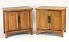 Pair of Asian hardwood side cabinets
