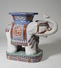 Elephant porcelain garden seat, Oriental