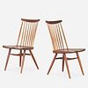 George Nakashima, New Chairs, pair
