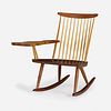 George Nakashima, Lounge Chair Rocker with Right Arm