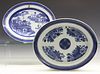 2 Chinese Export Porcelain Platters