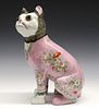 Galle Faience Dog
