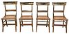 Set of Four American Classical Fancy Chairs