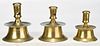 Three Early Continental Candlesticks