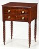American Late Federal Mahogany Two Drawer Stand