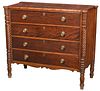 New England Late Federal Chest of Drawers