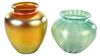 Two Steuben Aurene Art Glass Vases