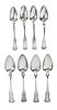 Eight Marquand Coin Silver spoons