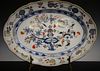 HAND PAINTED MEISSEN LARGE OVAL SERVING PLATER