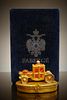 FABERGE TRINKET BOX ROYAL COACH SIGNED BY FABERGE
