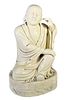 Chinese Blanc De Chine Seated Male Figure