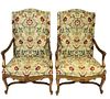 Pair of Reproduction Baroque Style Arm Chairs