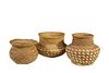 Group of 3 Cherokee Woven Baskets