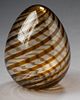 Venini Murano Glass Egg.