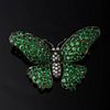 Garnet &amp; Diamond Butterfly Brooch.