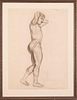 Paul Cofranesco. Nude Figure Sketch, 1925.