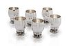 Set of Six EXTRA LARGE Vintage Georg Jensen Grapes Cups 296C