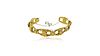 Rare Vintage Georg Jensen 18kt Gold Bracelet with Pearls