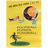 Poster of the soccer world cup, Sweden 1958. Sweden: Ervaco-Reklam Dahlbergs Offset, 1958. 26.3 x 19.6" (67 x 50 cm).