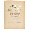Paz, Octavio. Voces de España. Breve Antología de Poetas Españoles Contemporáneos. México, 1938. 2nd Edition.