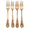 4 Faberge Russian Imperial 84 Silver Forks