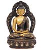 Bronze Medicine Buddha with Halo
