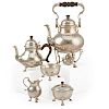 QUEEN ANNE STYLE STERLING TEA SERVICE