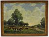 George Hays New England Cows Landscape Painting