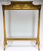 French Gilt Glass Panel Fireplace Screen