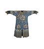 Chinese Blue Ground Dragon Robe, Early 19th Century
