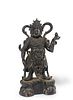Chinese Bronze Guardian Statue, Ming