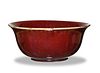 Large Chinese Red-Glazed Bowl, 19th Century