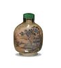 Interior Painted Snuff Bottle, Marked Wang Qian