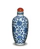 Chinese Blue & White Snuff Bottle, Daoguang