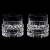 Pair Of Waterford Style Crystal Tumbler Glasses