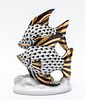 Herend "Fish" Fishnet Porcelain Figure