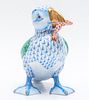 Herend "Puffin" Fishnet Porcelain Figure