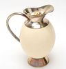 Ostrich Egg Ewer with Sterling Silver Mounts